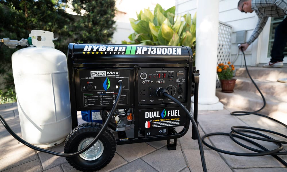 DuroMax XP13000EH Dual Fuel Portable Generator 13000 Watt Gas