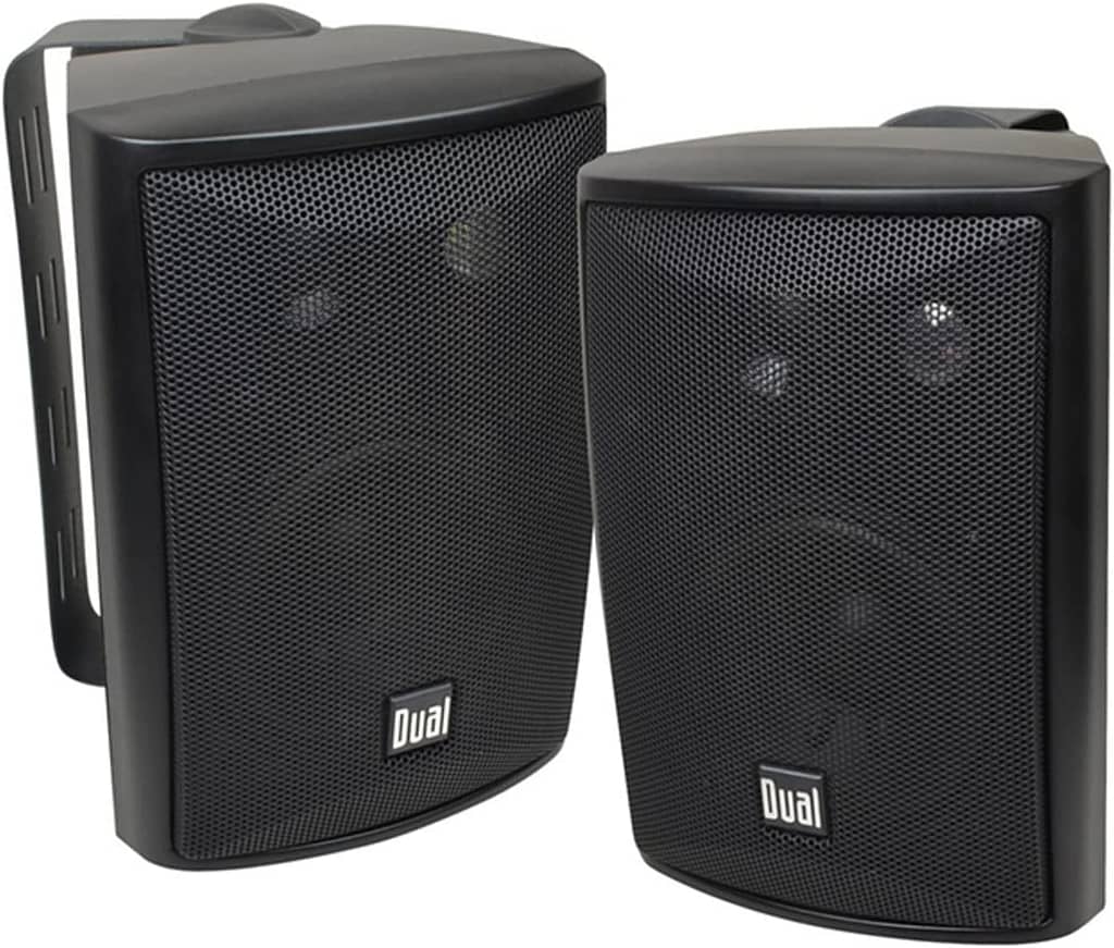 Dual Electronics LU43PB 3-Way High Performance Outdoor Indoor Speakers
