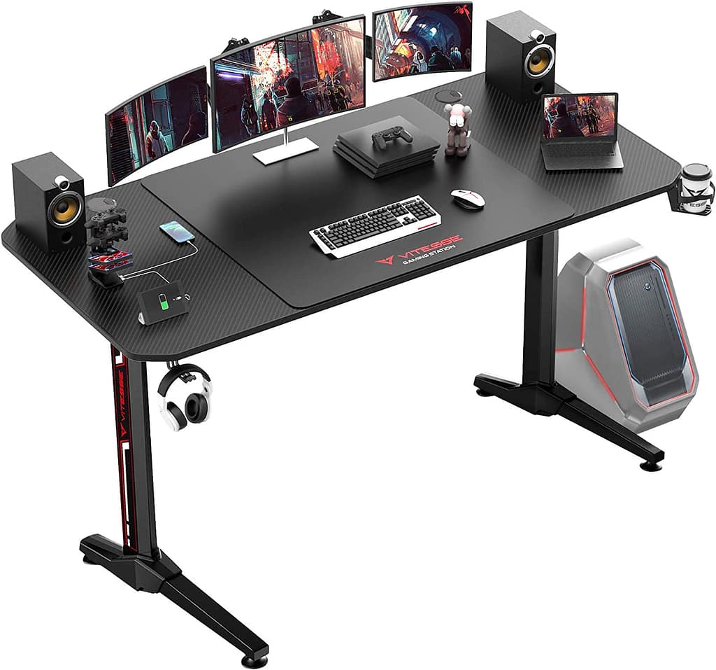 Elevate Your Gaming Experience with VITESSE Gaming Desk 63 Inch - The Ultimate Gaming Setup