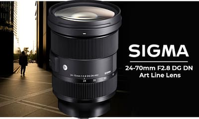 Sigma 24-70mm f/2.8 DG DN Art Zoom Full Frame Compatible with Sony E-Mount Lens with LaCie Rugged Mini 1TB Hard Drive and 64GB SD Card Bundle (3 Items)