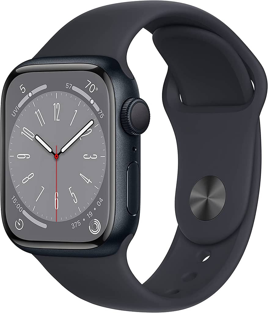 Apple Watch Series 8 [GPS 41mm] Smart Watch w/Midnight Aluminum Case with Midnight Sport Band 